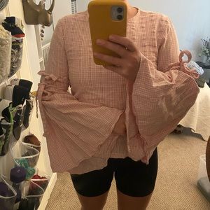 Gingham Pink And White Checkered Shirt